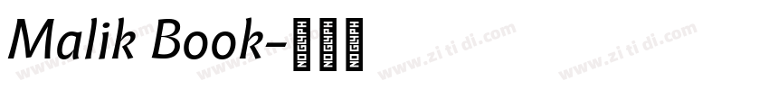 Malik Book字体转换